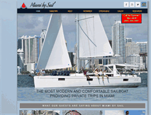 Tablet Screenshot of miamibysail.com